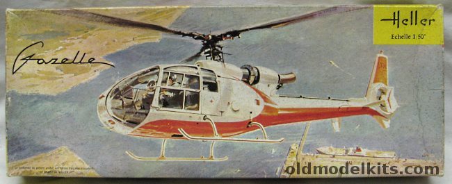 Heller 1/50 SA-342L Gazelle, 551 plastic model kit